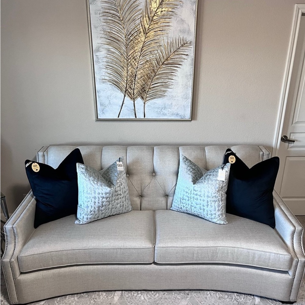 1-NWT CALLISTO HOME SILVER EMBROIDERED DECORATIVE PILLOWS (Read description) - Picture 10 of 12